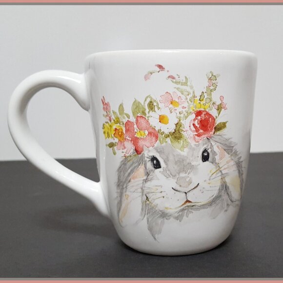 NEW Certified International Set of 4 Sweet Bunny Mugs 20 OZ Earthenware - Picture 3 of 7
